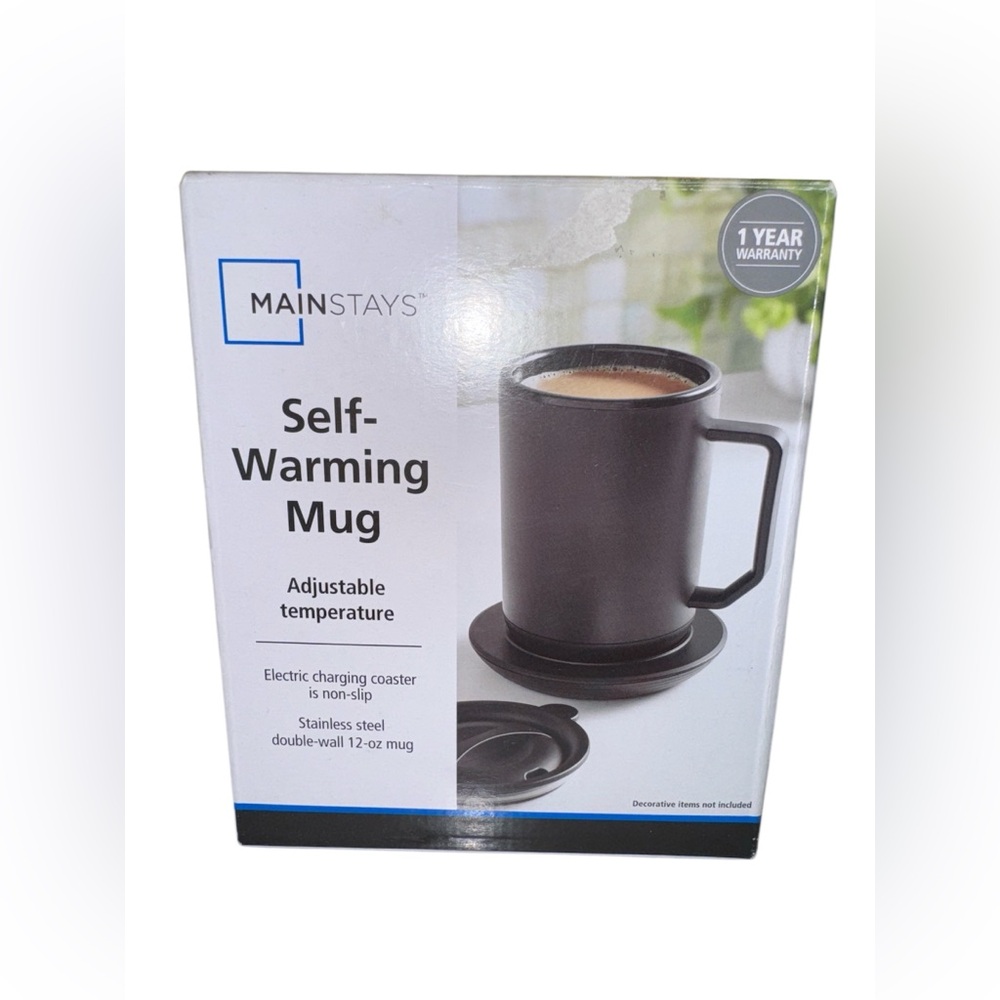 Mainstays Self-Warming Black 12 oz Mug